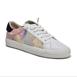 VINTAGE HAVANA Rory Tie Dye Calf Hair Sneakers 8
